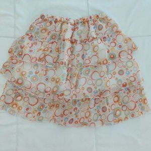 Orange Chiffon Skirt